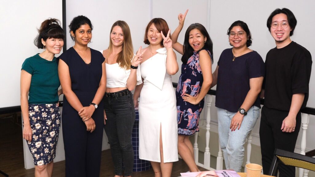 Alice (middle) and Mama on Palette Team (Photo: Alice Yu Yuebo)